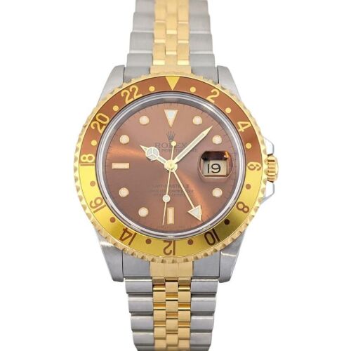 Rolex 16713 GMT-Master II Two Tone Rootbeer 40mm 1990 E-Serial RSC 2023