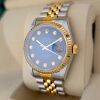 Rolex 16233G Datejust Blue Vignette Diamond Dial 36mm 1997 Box & RSC - 4