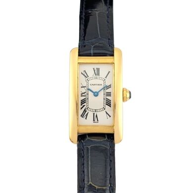 Cartier 1710 Tank Am&eacute;ricaine 18k Gold 19mmx35mm ~2000s