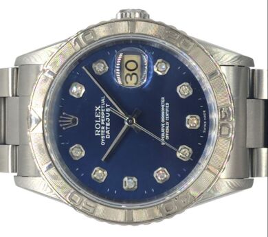 Rolex Datejust Turn O Graph Blue Dimond Dial 36mm Y Serial 2022