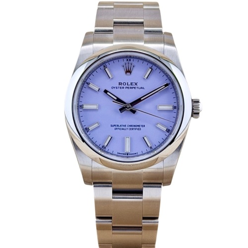 Rolex Oyster Perpetual 34 Lavender Dial Ref 124200 2025