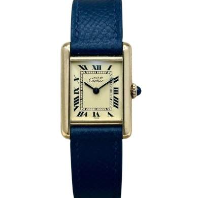 Cartier Tank Must Small Ivory Romans Manual Winding 1980
