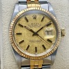 Rolex Datejust 36 Linen 18K Yellow Gold Ref 16013 1983 - 2