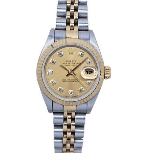 Rolex Lady-Datejust 26 Champagne Diamond 69173