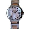 Cartier Ballon Bleu 36 Steel Rose Gold Mother of Pearl