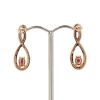 "Wholesaler Closing Down Must Be Sold" 14K Rose Gold, Ruby and Diamond, Drop Earrings - 4