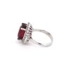 "Wholesaler Closing Down Must Be Sold" 14K White Gold, 7.43ct Pink Tourmaline and Diamond, Halo Ring - 3