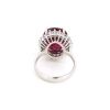 "Wholesaler Closing Down Must Be Sold" 14K White Gold, 7.43ct Pink Tourmaline and Diamond, Halo Ring - 4
