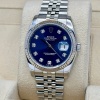 Rolex Datejust 36 Blue Diamond Dial Super Jubilee 18K White Gold Ref 116234 2016 - 5