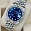 Rolex Datejust 36 Blue Diamond Dial Super Jubilee 18K White Gold Ref 116234 2016 - 6
