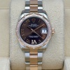 Rolex Datejust 31 Factory Diamond Bezel Chocolate Diamond Dial Ref 178341 - 4