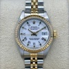 Rolex Lady-Datejust 26 White Buckley Dial Ref 69173 - 3