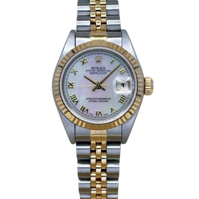 Rolex Lady-Datejust 26 Mother Of Pearl Dial Ref 79173 Full Set