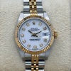 Rolex Lady-Datejust 26 White Big Diamond Dial Ref 69173G - 2