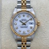 Rolex Lady-Datejust 26 White Big Diamond Dial Ref 69173G - 3