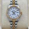 Rolex Lady-Datejust 26 White Big Diamond Dial Ref 69173G - 4