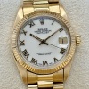 Rolex Datejust 31 White Romans Dial 18K Yellow Gold Presidential - 2