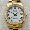 Rolex Datejust 31 White Romans Dial 18K Yellow Gold Presidential - 3