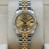 Rolex Datejust 31 Champagne Diamond Dial 18K Yellow Gold Ref 178273 - 4