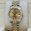 Rolex Datejust 31 Champagne Diamond Dial 18K Yellow Gold Ref 178273 - 5