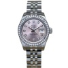 Rolex Lady-Datejust 26 Factory Diamond Bezel Pink Diamond Dial Ref 179384