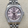Rolex Lady-Datejust 26 Factory Diamond Bezel Pink Diamond Dial Ref 179384 - 2