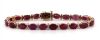 "Wholesaler Closing Down Must Be Sold" 14K Rose Gold, Ruby and Diamond, Line Bracelet