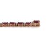 "Wholesaler Closing Down Must Be Sold" 14K Rose Gold, Ruby and Diamond, Line Bracelet - 8