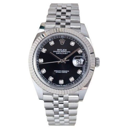 Rolex Datejust 41 Black Diamond Dial 126334