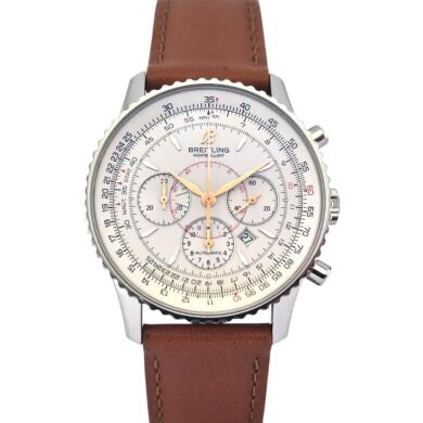 Breitling A41370 Montbrillant Silver Dial 38mm 2010 Service Pouch & Booklets