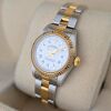 Rolex 76193 Oyster Perpetual Two Tone White Roman Dial 24mm 2000 P-Serial - 3