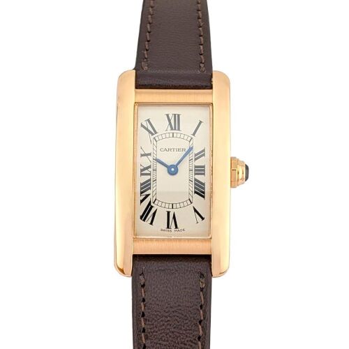 Cartier 2503 Tank Am&eacute;ricaine 18k Rose Gold 19mm 2012 Box & Papers