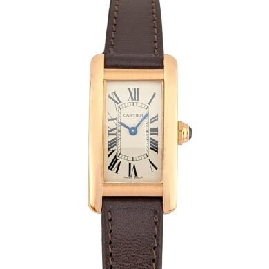 Cartier 2503 Tank Am&eacute;ricaine 18k Rose Gold 19mm 2012 Box & Papers