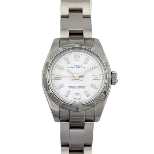 Rolex 176210 Oyster Perpetual 26 White Dial 26mm 2008 Box & Papers