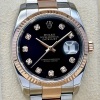 Rolex Datejust 36 Black Diamond Dial 18K Rose Gold Ref 116231 - 2