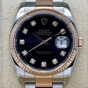 Rolex Datejust 36 Black Diamond Dial 18K Rose Gold Ref 116231 - 3