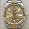 Rolex Datejust 36 Champagne Dial 18K Yellow Gold Ref 126233 2021 - 3