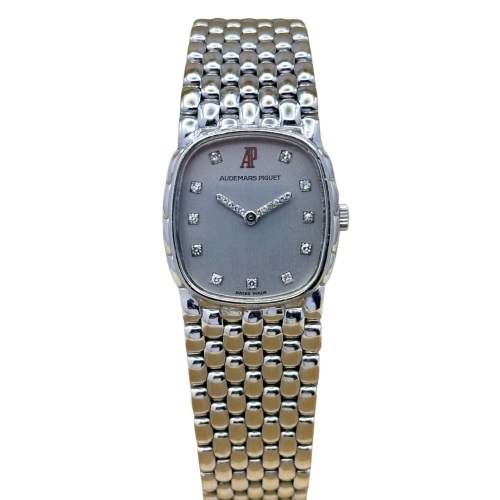 Audemars Piguet Ladies Cobra 18K White Gold Diamond Hands Manual Winding