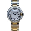 Cartier Ballon Bleu De Cartier Diamond Set Bezel 18K YG