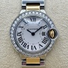 Cartier Ballon Bleu De Cartier Diamond Set Bezel 18K YG - 3
