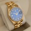 Rolex 18038A Day-Date Blue Vignette Diamond Dial 36mm 1988 Box & Booklets - 3