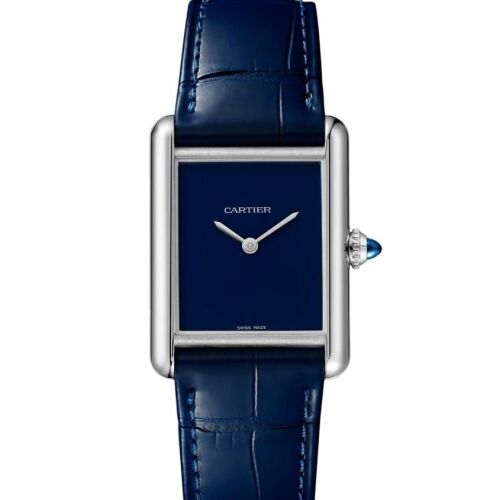 Cartier WSTA0114 Tank Must de Cartier Blue 25.5mm 2025 Box & Papers UNWORN
