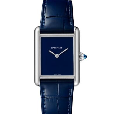 Cartier WSTA0114 Tank Must de Cartier Blue 25.5mm 2025 Box & Papers UNWORN