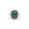 "Wholesaler Closing Down Must Be Sold" 14K Rose Gold, 7.31ct Emerald and Diamond, Halo Ring - 2