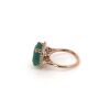 "Wholesaler Closing Down Must Be Sold" 14K Rose Gold, 7.31ct Emerald and Diamond, Halo Ring - 3