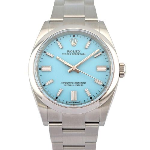 Rolex 126000 Oyster Perpetual Tiffany Turquoise 36mm 2025 Box & Papers UNWORN