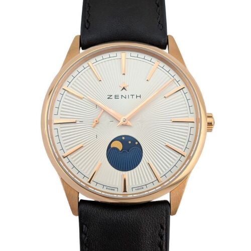 Zenith 18.3100.692 Elite Moonphase Rose Gold 40.5mm ~2020s Box & Papers