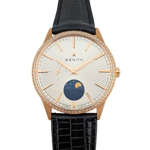Zenith 22.3200.692 Elite Moonphase Rose Gold 36mm ~2020s Box & Papers