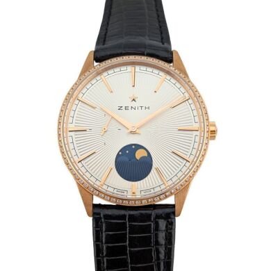 Zenith 22.3200.692 Elite Moonphase Rose Gold 36mm ~2020s Box & Papers