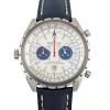 Breitling A41360 Chrono-Matic Left-Handed Blue Leather Strap 44mm 2005